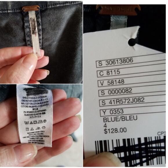 NWT $128 Free People Lace Up Twill Jacket - Picture 6 of 6